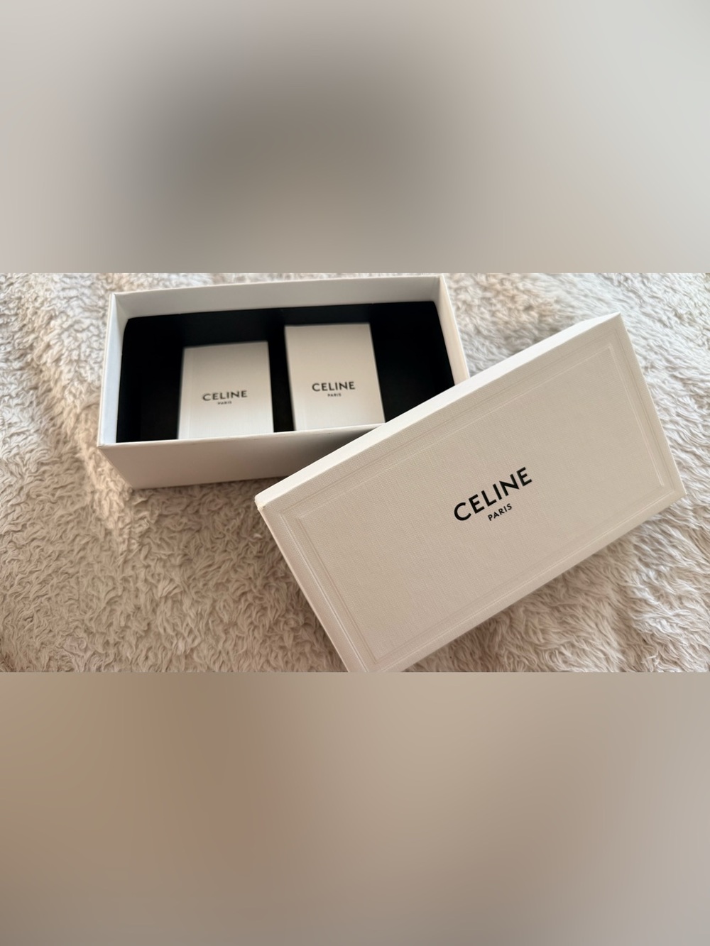 Celine Paris Small Empty Gift White Box 7.5 x 4 x 2.5 Storage Organizer books